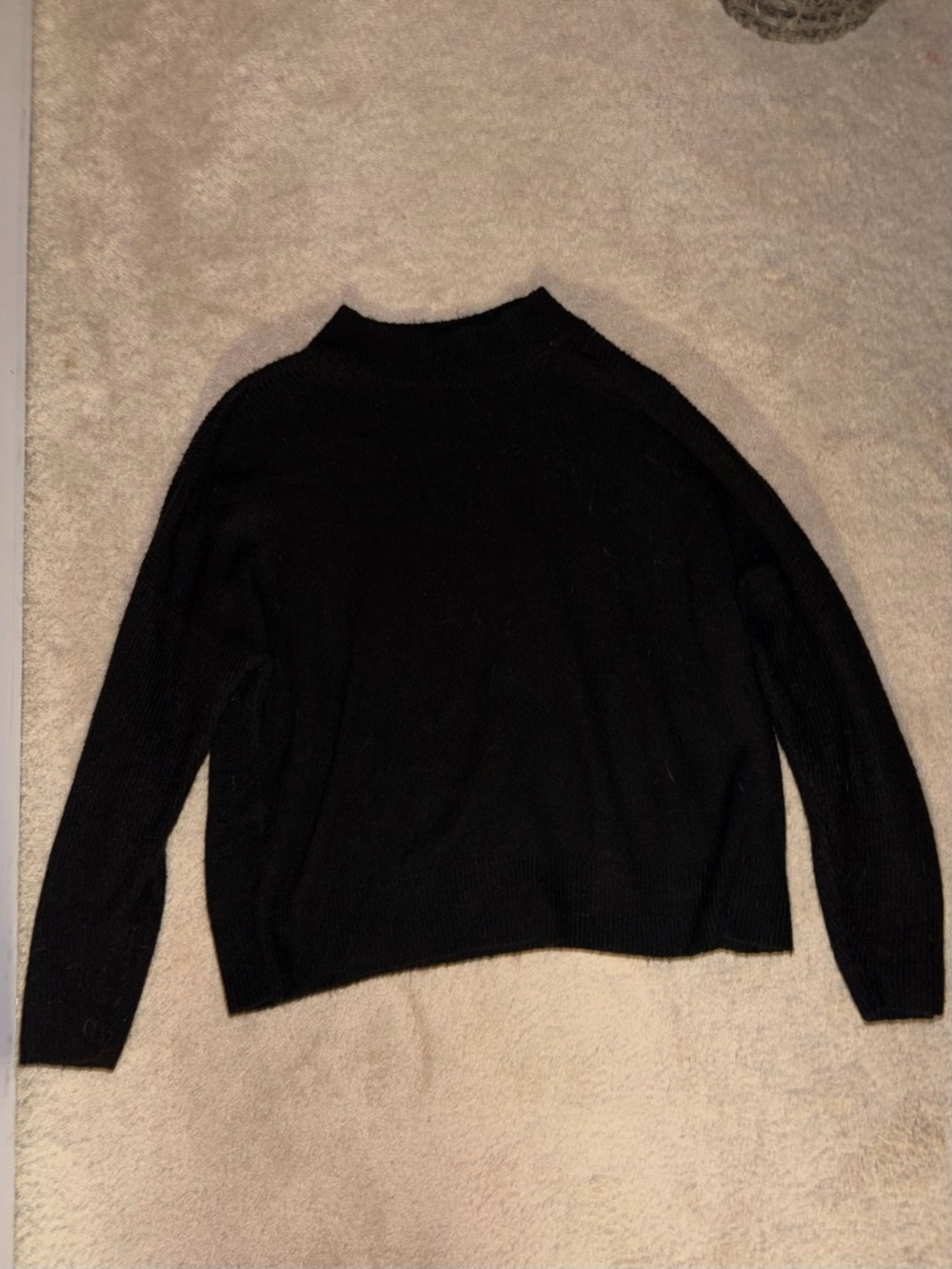Time and Tru Black Turtleneck Sweater
